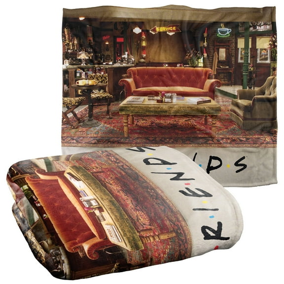 Friends Central Perk Couch Officially Licensed Silky Touch Super Soft Throw Blanket 50' x 60'