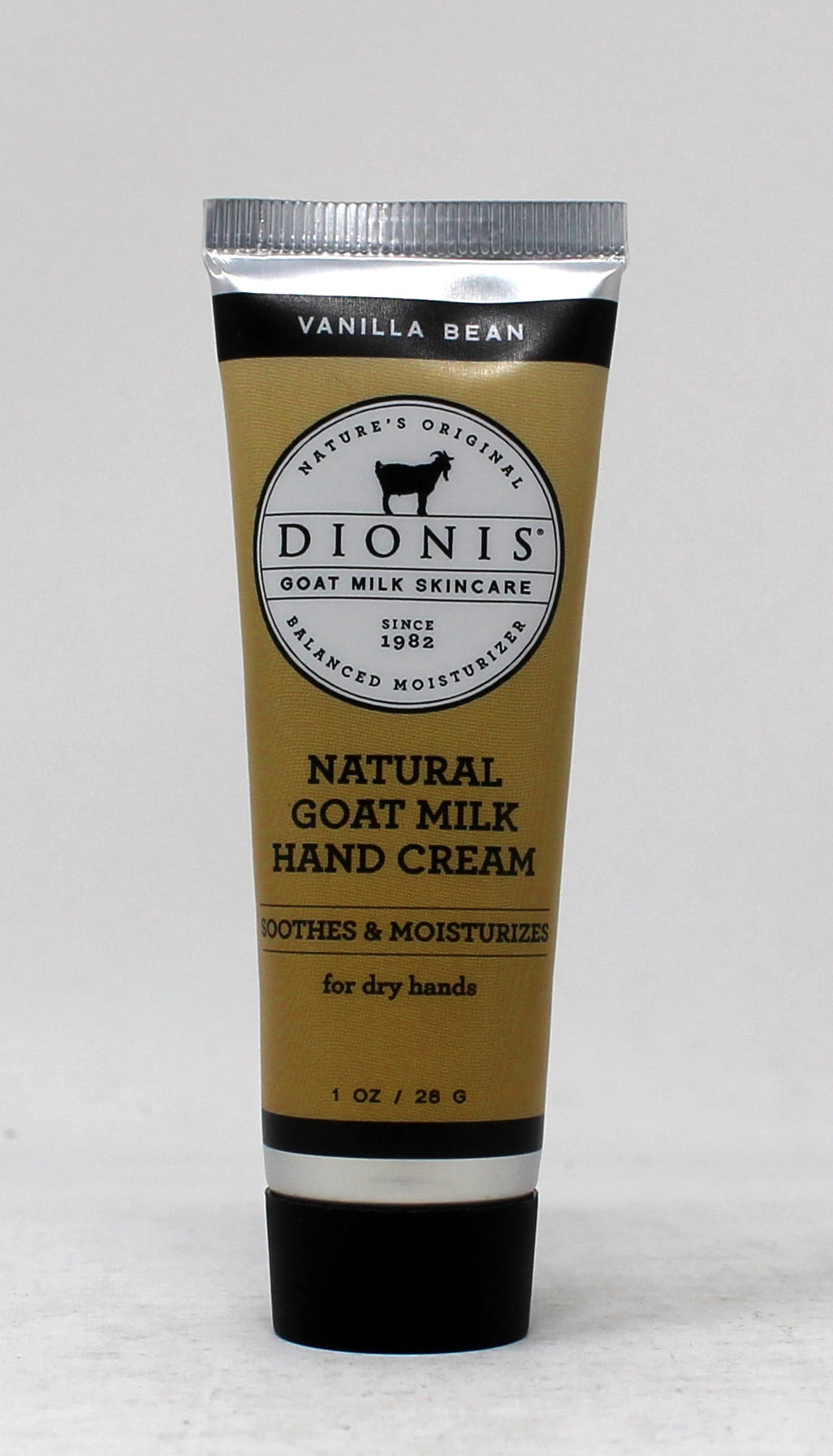 DIONIS Natural Goat Milk Hand Cream Vanilla Bean 1 Ounce