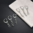 thumbnail image 4 of 5/10pcs Lobster Clasp Key Ring Keychain C Shape Clasps Connector Hook For DIY Jewelry Making Finding Key Chain Accessories, 4 of 10