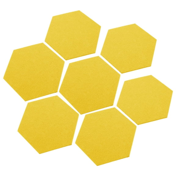 jojofuny Hexagonal Bulletin Board 12 Pcs Felt for Living Room Memo