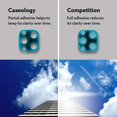 thumbnail image 3 of IBAOLE Protecteur d'Objectif Compatible avec iPhone 12 Pro Max Protecteur d'Objectif de Caméra Lot de 2 (2020) - Noir, 3 of 6