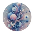 thumbnail image 2 of PIKWEEK  Coastal Jellyfish Round Tablecloth, Fitted Table Cover with Elastic for  Round Tables, Nautical Ocean Seaside Summer Beach Table Cloth Outdoor Indoor Party Waterproof Tablecloths, 2 of 7