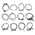 thumbnail image 1 of UPGRATOR 4Pcs Hair Rings Elastic Black Holds Hair for Women Daily Wear, 1 of 6