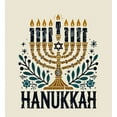 thumbnail image 2 of Hanukkah Menorah Adult Natural Crew Neck Short Sleeve Tee-Large, 2 of 2