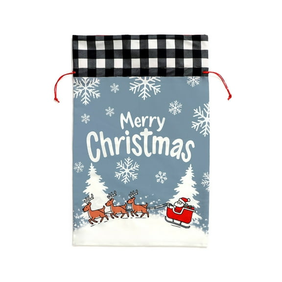 Christmas Gift Bags, Merry Christmas Gift Bags for Xmas Package Present Sack for Birthday Holiday Party Favors Supplies (B)