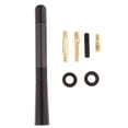thumbnail image 2 of Universal Pulido 12 Cm Real Tipo De Tornillo De Fibra De Carbono Rechoncha Corta Car / FM 黑色 Sharpla Mástil de antena corta para radio de automóvil, 2 of 8