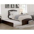 thumbnail image 2 of Warren, Solid Wood Platform Bed with Footboard and Twin Trundle, Twin, Espresso, 2 of 5