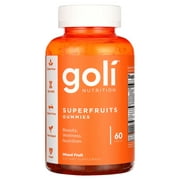 Goli Nutrition Superfruits Gummies, with Vitamins A & C, 60 Count, Dietary Supplement