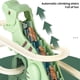 thumbnail image 5 of Juguete eléctrico dinosaurio para subir escaleras Hugtrwg regalo Navidad, 5 of 9