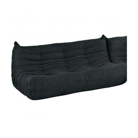 Modway Eei 901 Blk Waverunner Sofa With Modern Design Ground Level Modway Eei 901 Blk Waverunner Sofa With Modern Design Ground Level Density Foam And