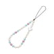 thumbnail image 3 of Correa de muñeca para teléfono con cuentas, elegante accesorio multifuncional, llavero moderno. Corazón, 3 of 9
