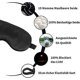 thumbnail image 4 of (noir) Masque De Nuit Sommeil Soie Yeux Pur Naturelle Mrier Soie Cache Oeil Pour Dormir Bandeau Douce Confortable Occultant Femme/homme/adulte Av, 4 of 5
