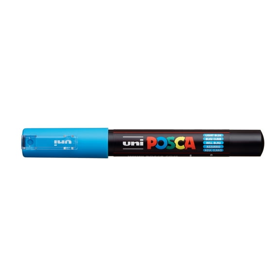POSCA Paint Marker, PC-1M Extra Fine, Light Blue