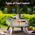 thumbnail image 4 of BIG HORN OUTDOORS 16 Inch Pellet Pizza Oven Outdoor, Wood Pellet Pizza Stove with Pizza Stone for Backyard, Camping, Silver, 4 of 10