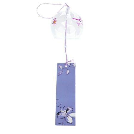HOMEMAXS 1pc Japanese Style Wind Chime Glass Craft Wind Bell Pendant Hanging Decor