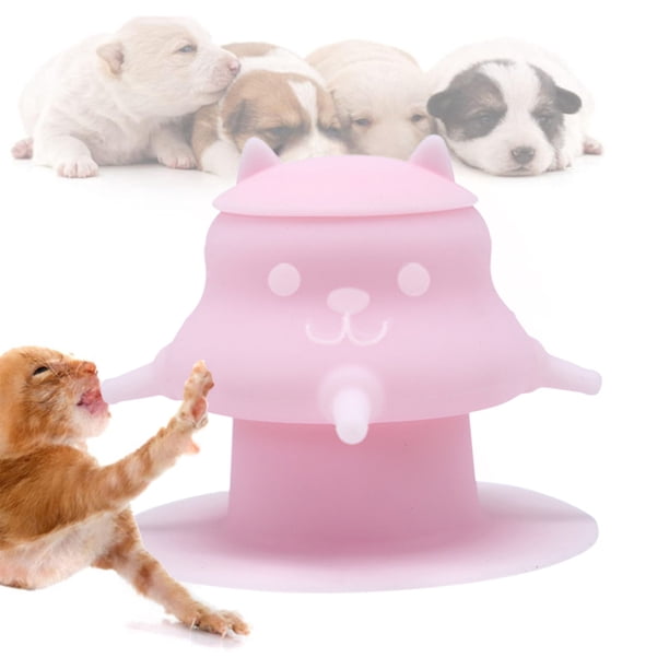 Tazón de leche para mascotas con ventosa de silicona, dispositivo de alimentación para proteger el nacimiento con múltiples tetinas, adecuado para gatitos y cachorros. Dispositivo de alimentación de s