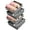 Gray-4Pcs, variant on 7 Cells Bra Organizer 24 Cells Underwear Socks Organizer for Drawer, Drawer Organizer Bins with Divider, Foldable Fabric Dresser Organizer for Bra, Socks, Ties, Belts, 4Pack, Gray