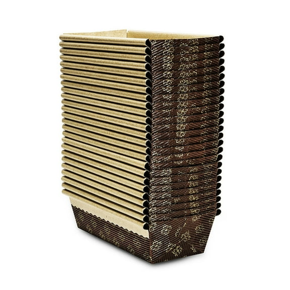 Papers Bread Loaf Pans Corrugated Recyclable Bakery Pastry Rectangle Pans with Print for Baking