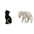 thumbnail image 1 of Figura de gato, , estatua, estante, adorno de escritorio, escultura de animal de madera tallada a mano, decoración creativa de resina, adecuad, 1 of 8
