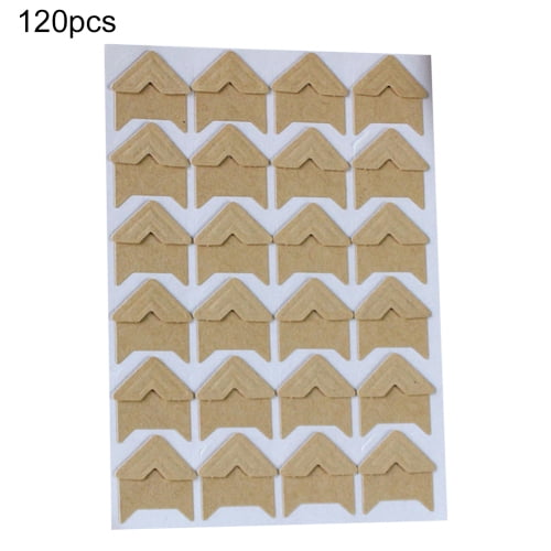 STOBOK 10 Sheets Photo Corner Stickers Picture Mounting Corners Self  Adhesive Paper Photo Holder Arrow Embossed for DIY Album Scrapbook Dairy  Electronics