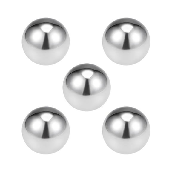 12mm Bearing Balls, 304 Stainless Steel G100 Precision Balls 5 Pack