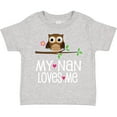 thumbnail image 3 of Inktastic My Nan Loves Me Owl Girls Toddler T-Shirt, 3 of 5