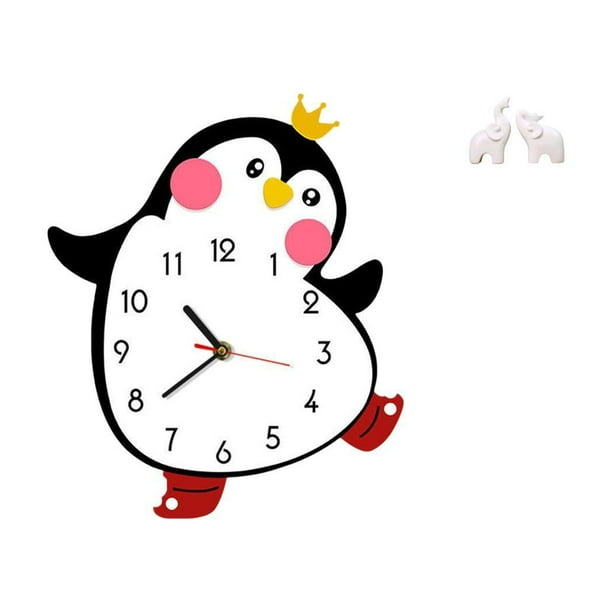 Reloj de pared,Reloj de pared silencioso y decorativo que no hace tictac,Reloj de pared silencioso Reloj de madera,Escultura de elefante,Esculturas de elefantes de resina para decoración del
