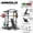 Black-WB08 Home Gym Package(340LBS Colorful Plate), variant on Mikolo Power Cage, Squat Rack with Dual Pulley Cable Crossover System, Multifunction Free Weight Home Gym Workout Machine with Attachments (Red)
