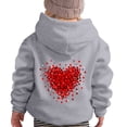 thumbnail image 4 of YUEHUA Love Heart Hoodies for Teen Girls Valentines Day Hoodie Casual Loose Fit Hooded Sweatshirts Comfy Pullover Tops for Kid Girl Boy, Size 6-7 Years, 4 of 6