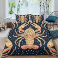 thumbnail image 1 of Home Bedding Set Fish Shell Comforter Cover Set Teen Adult Creative Seafloor Bedspreads,King (90"x104"), 1 of 5