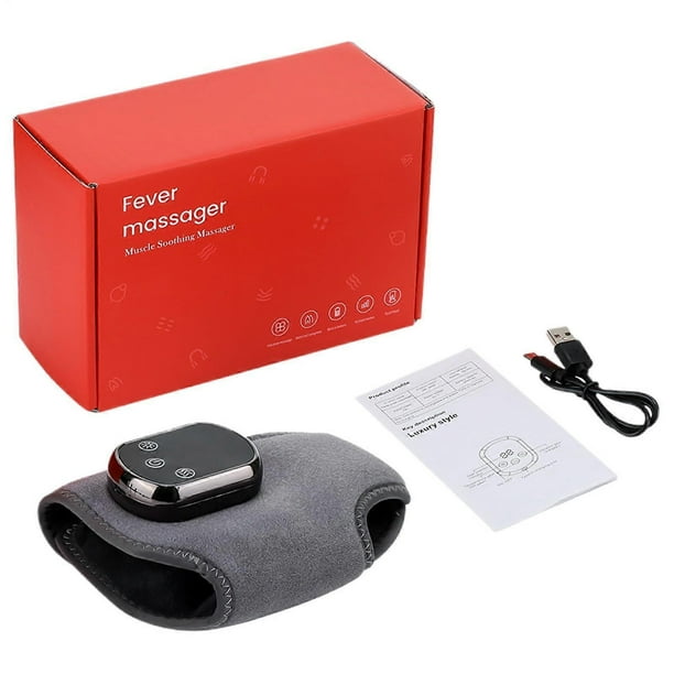 Electric Foot Massager Wireless Ankle Foot Massage with Heat, 3 Vibration Levels USBRechargeable Heating Belt for Pain Relief