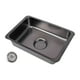 thumbnail image 1 of Fregadero de mesa para camping, lavabo de acero inoxidable de un solo cuenco, fregadero de mesa de cocina para cocina, interior, exterior, barbacoa,, 1 of 7