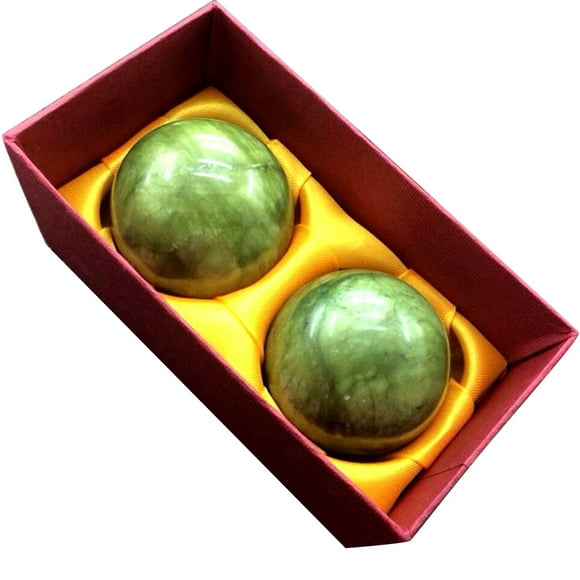 Bolas De Masaje Para El Estrés, Bolas De Jade Para Masaje De Manos, Bolas De Baoding Para Aliviar El Estrés, Rodillo De Ejercicio, Cuidado De La Salud De Las Manos 1 Par