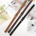 thumbnail image 4 of WHIPPY Skinny Women Leather Belts for Dress Skinny Waist Belt for Jeans with Gold Buckle, 4 of 6