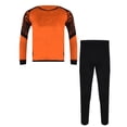 thumbnail image 4 of TiaoBug Kids Boys Padded Soccer Goalie Shirts Goalkeeper Jersey and Sweatpants Football Training Set Orange 11-12, 4 of 6