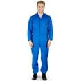thumbnail image 1 of Natural Workwear Adult Mens Long Sleeve Coverall Royal L - Runs 1 Size Small, 1 of 3
