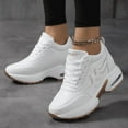 thumbnail image 4 of Women's Platform Sneakers Wedges  Lace Up Shoes Increase Fashion Sneakers for Womens Girls, 4 of 7