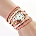 thumbnail image 5 of Soumake Women Vintage Multilayer Faux Leather Alloy Braided Bracelet Wrist Watch Jewelry, 5 of 8