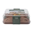 thumbnail image 2 of Cook with Color Acacia Wood Cake and Cupcake Carrier with Reversible Tray and Locking Lid, Rectangular, Ideal Use for Entertaining and Party Transportation, 2 of 11