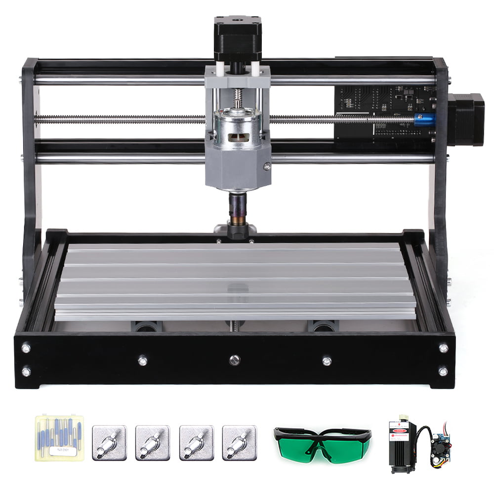 CNC 2in1 Laser Engraving Router Carving Milling Cutting Machine Wood Plastic PVC 