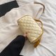 thumbnail image 1 of Bolsas de maquillaje de PU Caja de maquillaje de rejilla de diamante portátil para viajes femeninos (Amarillo M), 1 of 8