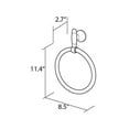 thumbnail image 3 of Filigrana Polished chrome and gold towel ring. Hand towel holder., 3 of 3