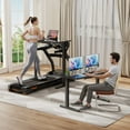 thumbnail image 4 of Homall 48" x 24" Glass Top Electric Standing Desk with Drawer, Height Adjustable Desk with Phone Stand & Charging Ports, Sit Stand up for Home Office,Black, 4 of 8