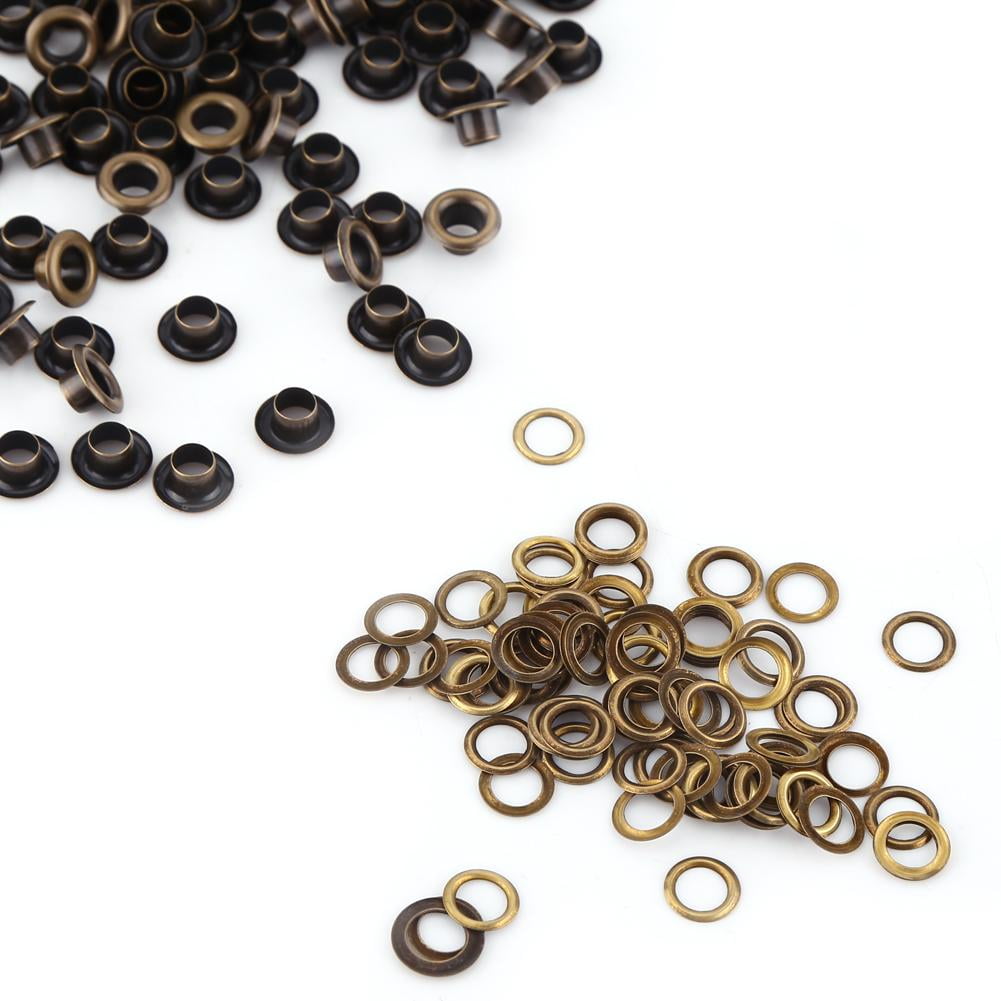 Noref Leather Craft Accessary,Eyelets,100pcs Metal Eyelets Small