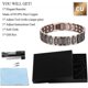 thumbnail image 4 of Pulseras magnéticas para aliviar el dolor de la artritis, pulsera de cobre puro al 99,99 % NSS, 4 of 4