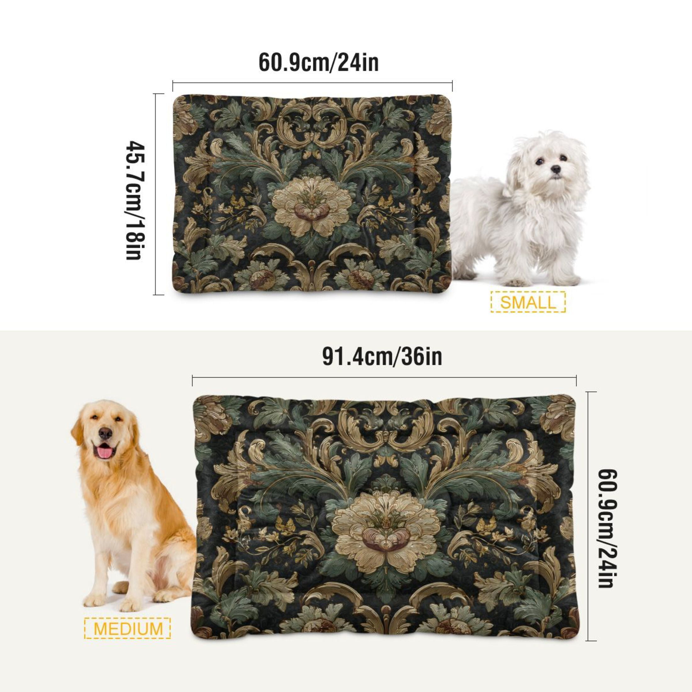 Cozy Mat Pet Bed Indoor Outdoor Warm Soft For Cat Dog Puppy(S/M) Muted Golds