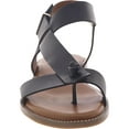 thumbnail image 3 of Franco Sarto Womens Glenni Leather Strappy Flats Black 7.5 Medium (B,M), 3 of 4