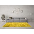 thumbnail image 3 of Ahgly Company Machine Washable Indoor Rectangle Persian Yellow Traditional Area Rugs, 2' x 5', 3 of 4