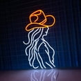 thumbnail image 2 of Glowneon Cowgirl Art Led Light Decor, Western Wall Art Neon Sign, 2 of 4