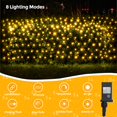 thumbnail image 3 of Luces navideñas WBao 200 LED F8 de 2 m x 1,6 m, color blanco cálido, 3 of 7
